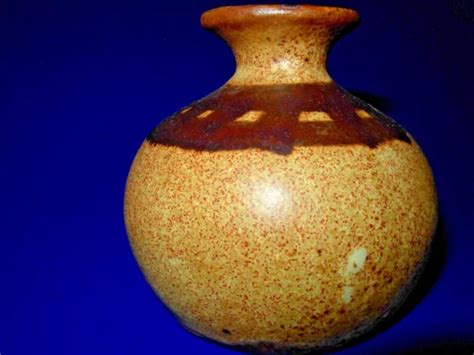 MINI WEED POT Bud Studio Stoneware Art Pottery Vase Signed Retro Mid ...
