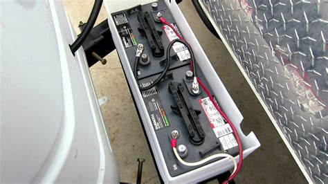 6 Volt Golf Cart Battery Installation on RV - YouTube