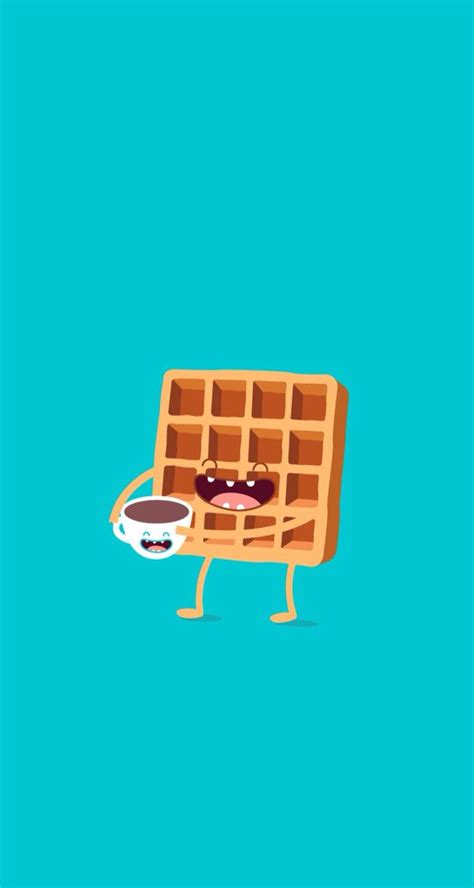 CUTE WAFFLE WALLPAPER!! By the way this is a pair with the marshmallow ...