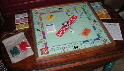 Monopoly Wood Game Board Game Wall Art Upcycled-Home