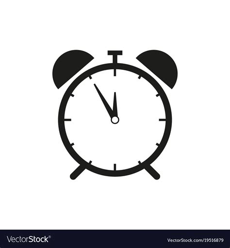 Alarm clock icon Royalty Free Vector Image - VectorStock