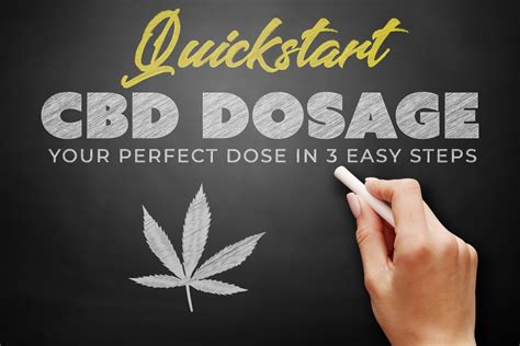 CBD Dosage Quick Start Guide: Your Perfect Dose In 3 Easy Steps