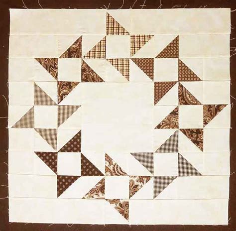 A variation of the Friendship Star quilt block