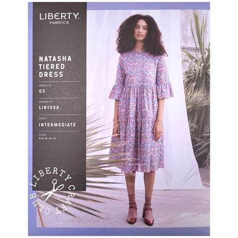 Natasha Tiered Dress Liberty Fabrics Sewing Pattern 105 | Sew Essential