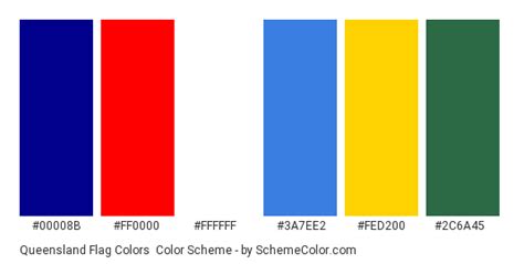 Queensland Flag Colors Color Scheme » Blue » SchemeColor.com