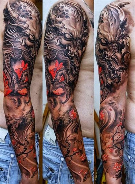 Full arm Dragon | Dragon sleeve tattoos, Sleeve tattoos, Tattoo sleeve ...