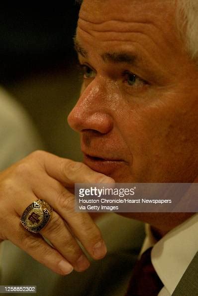 Texas A&M's head coach Dennis Franchione speaks to the media on the ...