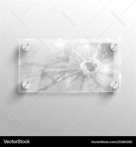 Broken glass Royalty Free Vector Image - VectorStock