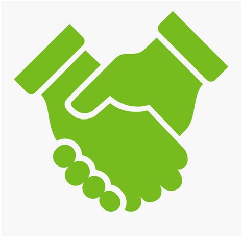 Handshake Icon Png - Shake Hand Logo Green , Free Transparent Clipart - ClipartKey