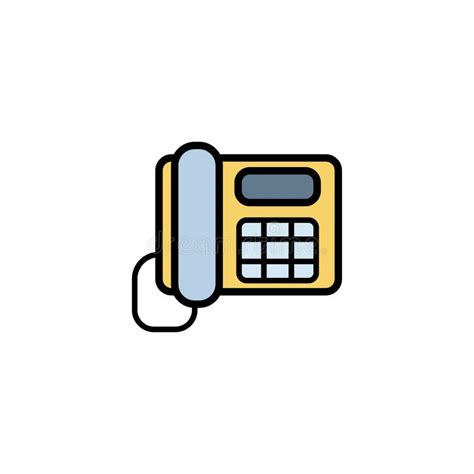 Desk Phone Vector Icon Sign Symbol Stock Vector - Illustration of digital, dial: 140866851