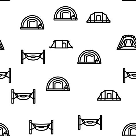 tent equipment tourism vector seamless pattern 21751692 Vector Art at ...