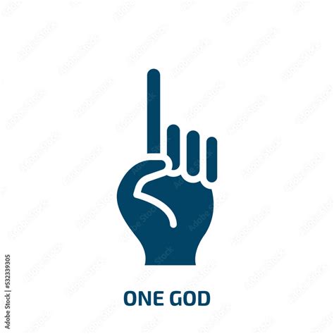 one god icon from religion collection. Filled one god, faith, buddhism ...