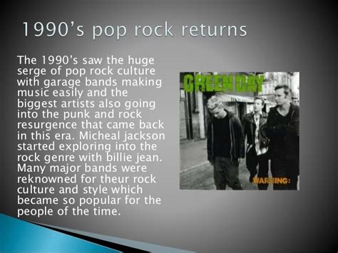 History of the pop rock genre