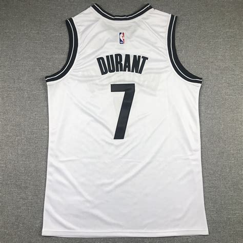 Brooklyn Nets 7 Kevin Durant White Men's Jersey | Etsy