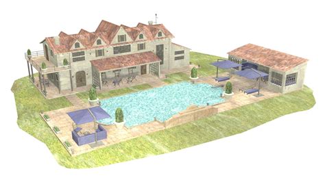 3D model luxury villa - - TurboSquid 1623183