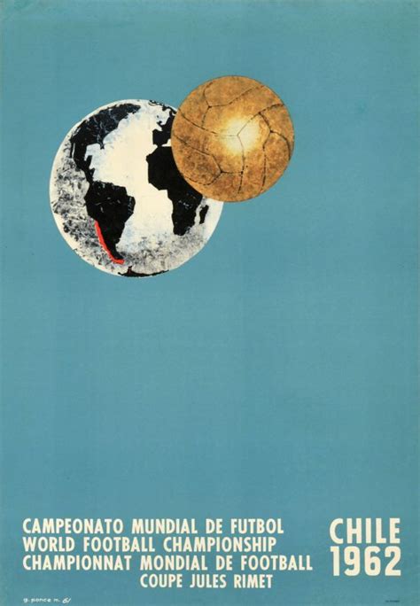 1962 FIFA World Cup official poster | Mundial de futbol, Campeonato mundial de futbol, Póster de ...