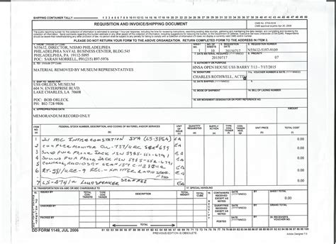 Sba Form 1149 Fillable - Printable Forms Free Online