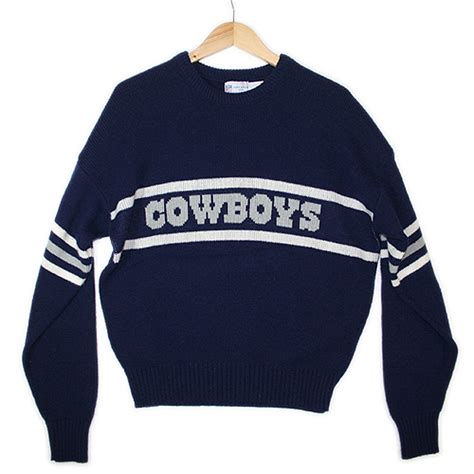 Vintage 80s Dallas Cowboys Cliff Engle Football Ugly Sweater - The Ugly ...