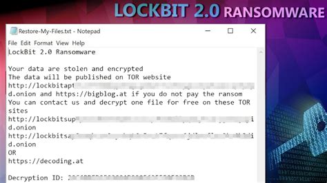 Remove LOCKBIT 2.0 Ransomware (Virus Removal Guide) | Geek's Advice