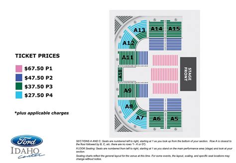 Seating Charts | Ford Idaho Center