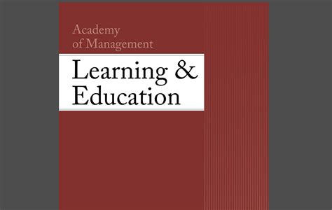 S. Point, publication dans Academy of Management Learning & Education ...