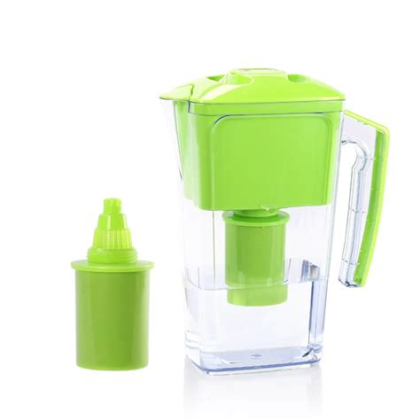 Green Ionized Alkaline Water Pitcher Filter 2.5L Slim Alkaline pH Water ...