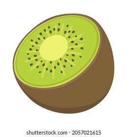 Kiwi Sign Emoji Icon Illustration Fruit Stock Vector (Royalty Free ...