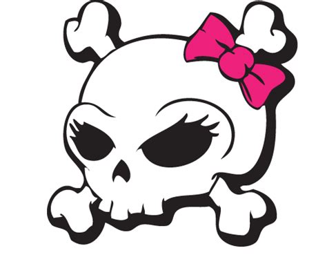 skull with bow Colouring Pages | Girly skull tattoos, Skull artwork, Skull wallpaper