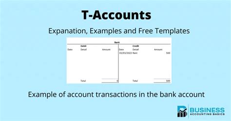 T Account Template | Explanation, Examples And Downloads