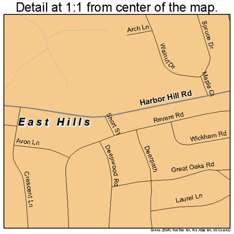 East Hills New York Street Map 3622260