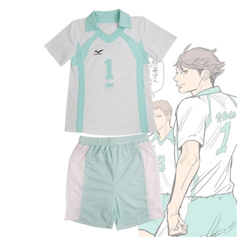 Haikyuu Aoba Johsai High School Uniform Iwaizumi Hajime Cosplay Costume Outfit Specialty Unisex ...