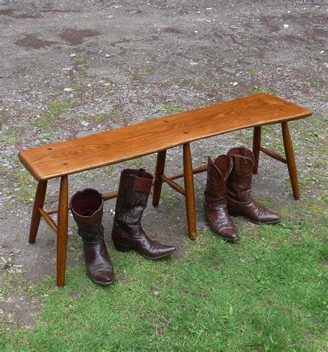 Buy Hand Crafted Live Oak Bench - With Live Edge - Dining Table Bench For 2 People, made to ...