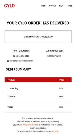 Shopify Order Confirmation Email Templates [Free And Responsive]