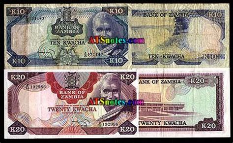 Zambia banknotes - Zambia paper money catalog and Zambian currency history