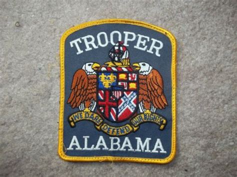 Alabama State Trooper police patch uniform take off -- Antique Price ...