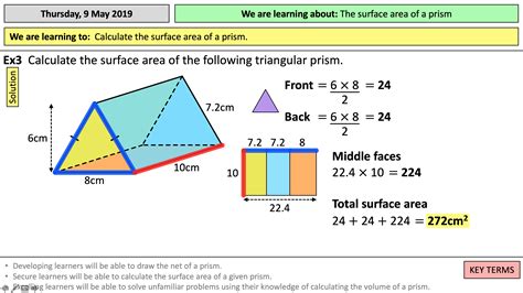 Surface area of prisms | Teaching Resources