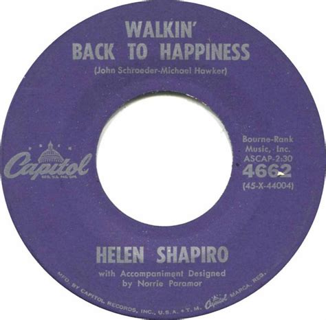 Helen Shapiro – Walkin' Back To Happiness (1961, Vinyl) - Discogs