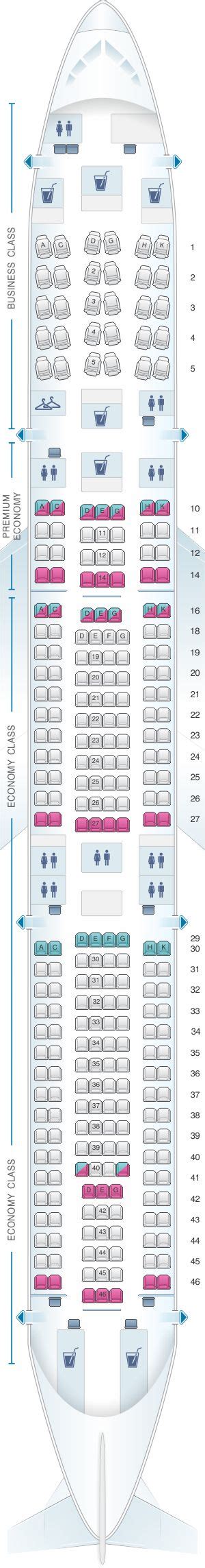 Seat Map Lufthansa Airbus A340 300 279pax | Hainan airlines, China airlines, China southern airlines