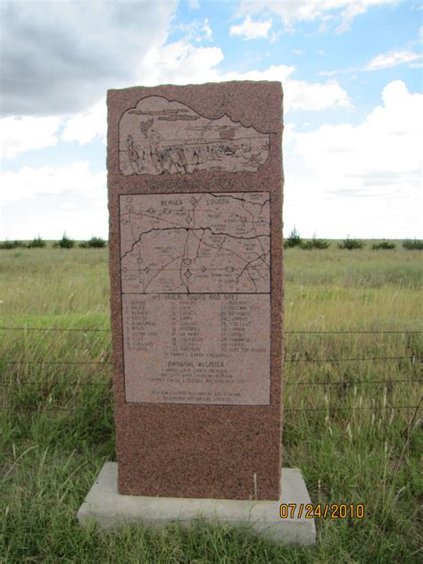 Exploring Oklahoma History - Beaver County Historical Marker (Hwy 3)