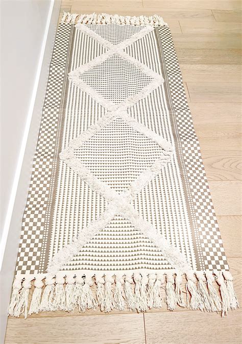 Boho Runner Rug/long Rug Runner/neutral Color Runner - Etsy