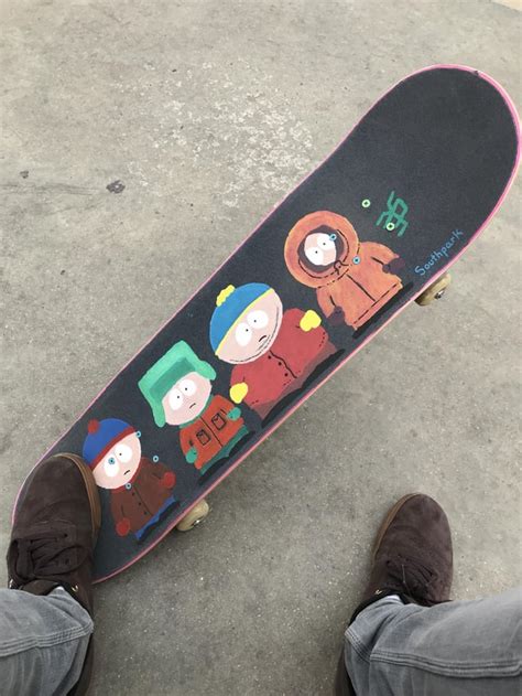 This skateboard grip tape art I did : r/southpark