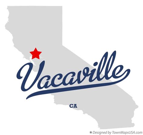 Map of Vacaville, CA, California