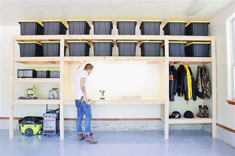 Diy Garage Storage Shelves Plans / 10 DIY Garage Shelves Ideas to Maximize Garage Storage ...