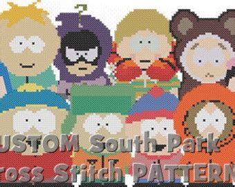 CUSTOM South Park Cross Stitch PATTERNS