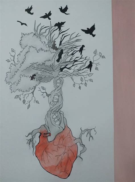 The heart tree drawing!!