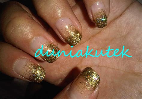 duniakutek: (Nail Art) My Golden French Manicure
