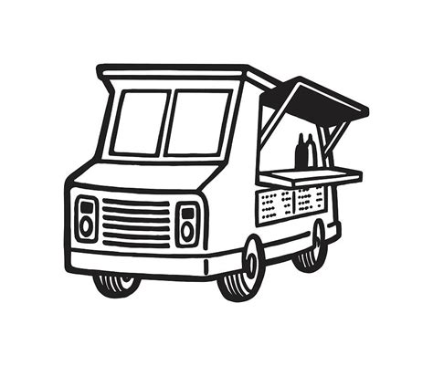 Food Truck Drawing by CSA Images - Fine Art America