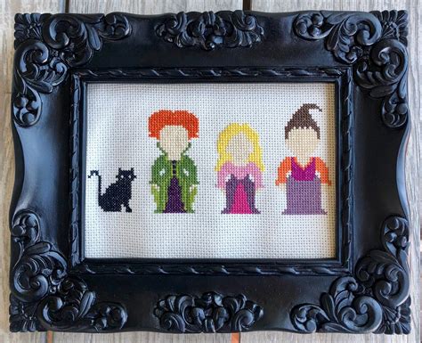 Hocus Pocus Cross Stitch Pattern Hocus Pocus Cross Stitch Halloween Cross Stitch Customizable ...