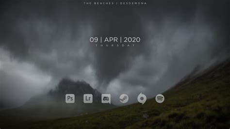 Just discovered Rainmeter today. Went minimalist for my first skin. : r ...