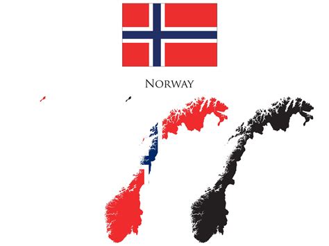 norway Flag and map illustration vector 21223266 Vector Art at Vecteezy